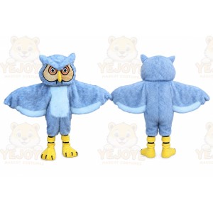 Long Hair Gray Owl Mascot Costume