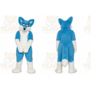 Long Hair Husky Dog Fox Mascot Costume