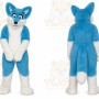 Long Hair Husky Dog Fox Mascot Costume
