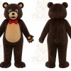 Bear Mascot Costume Dark Brown