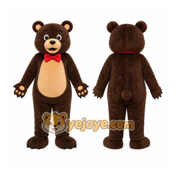 Bear Mascot Costume Dark Brown