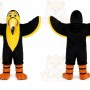 Long Hair Plush Yellow & Black Toucan Mascot Costume