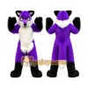 Long Hair Purple Wolf Mascot Costume for Adult Long Hair Purple Wolf Mascot Costume for Adult