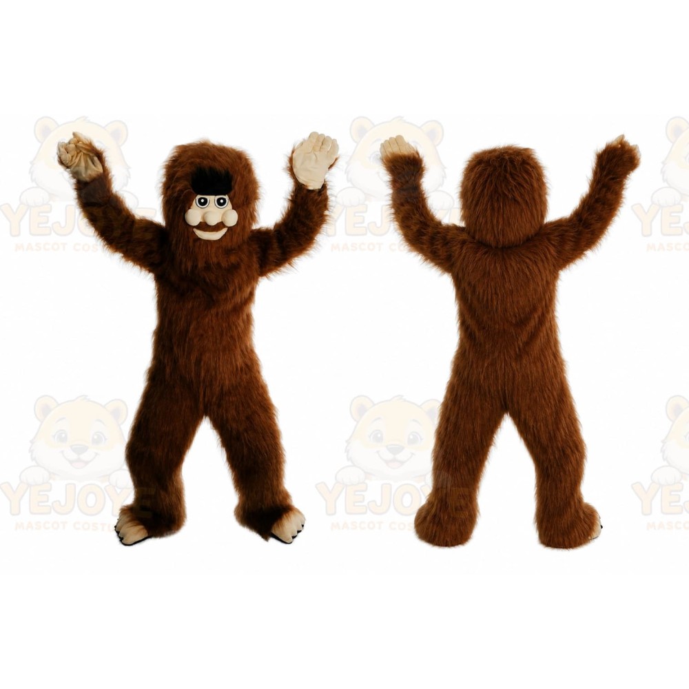 Long Hair Savage Mascot Costume