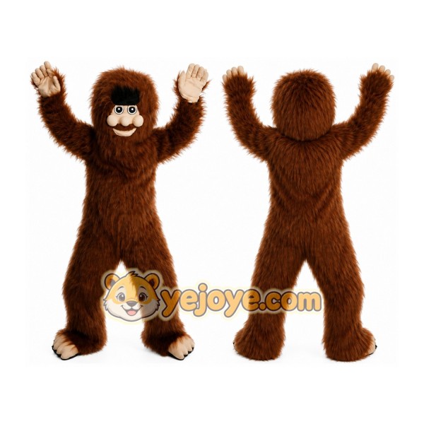 Long Hair Savage Mascot Costume