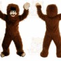 Long Hair Savage Mascot Costume