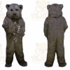 Long Hairs Brown Bear Mascot Costume