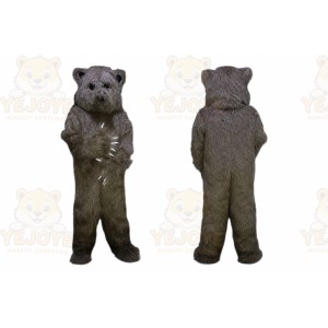 Long Hairs Brown Bear Mascot Costume