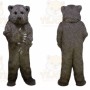 Long Hairs Brown Bear Mascot Costume