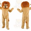Long Hairs Brown Lion Mascot Costume