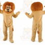 Long Hairs Brown Lion Mascot Costume