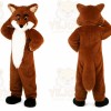 Long Hairy Fox Mascot Costume
