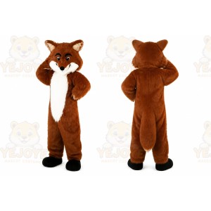 Long Hairy Fox Mascot Costume