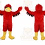 Long Hairy Red Eagle Mascot Costume for Adult
