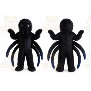Long Plush Black Spider Tarantula Mascot Costume