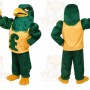 Long Plush Green Falcon Eagle Mascot Costume