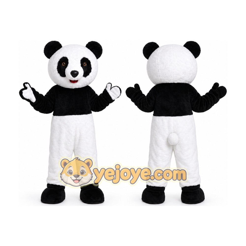 Long Plush Panda Mascot Costume Long Plush Panda Mascot Costume