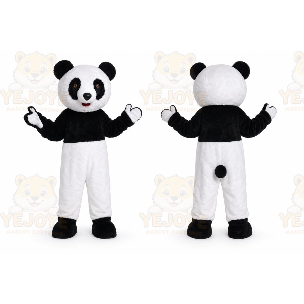 Long Plush Panda Mascot Costume