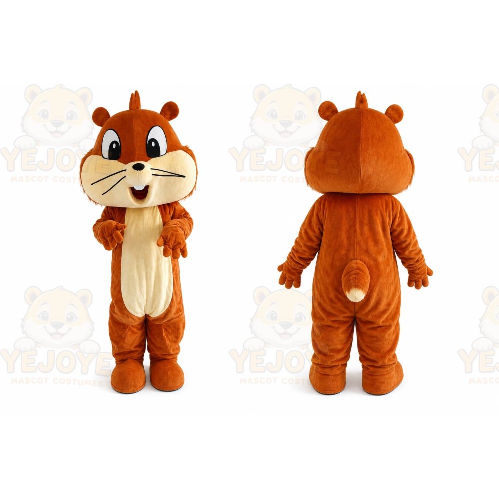 Long Plush Tail Squirrel Mascot Costume