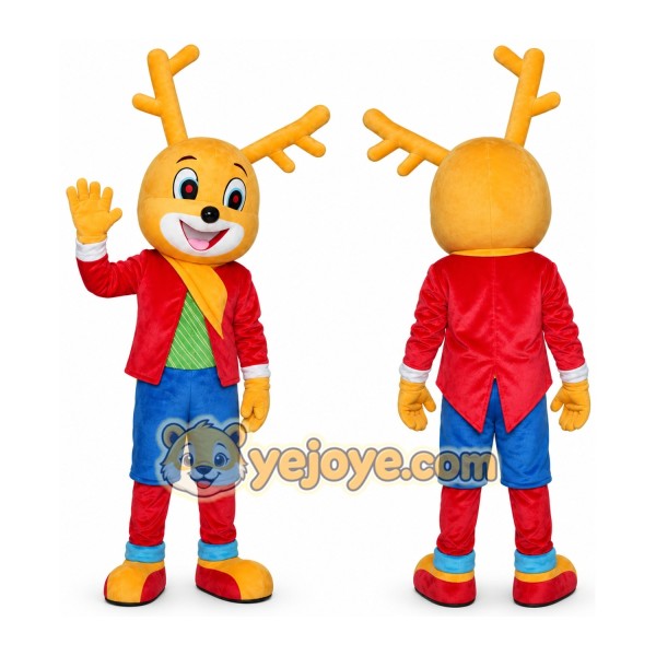 Lucky Little Deer Cartoon Adult Animal Mascot Costume