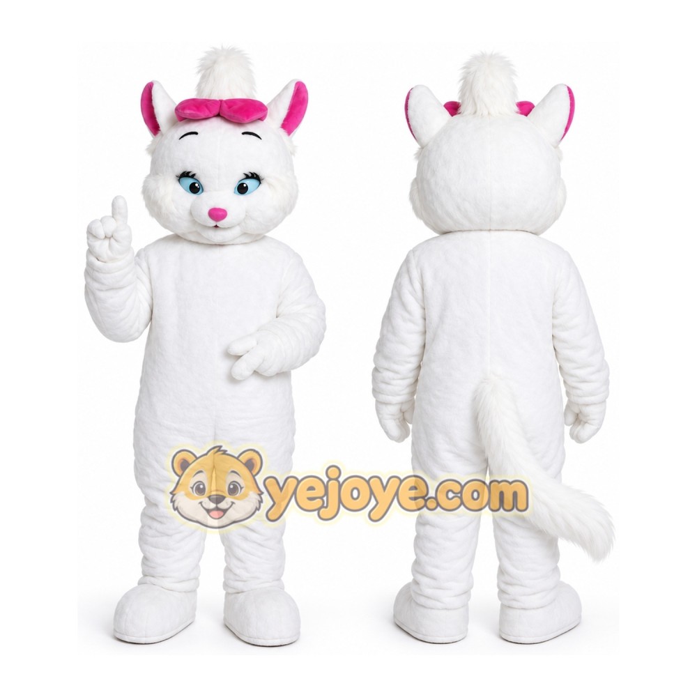 Marie Aristocats Mascot Costume Marie Aristocats Mascot Costume