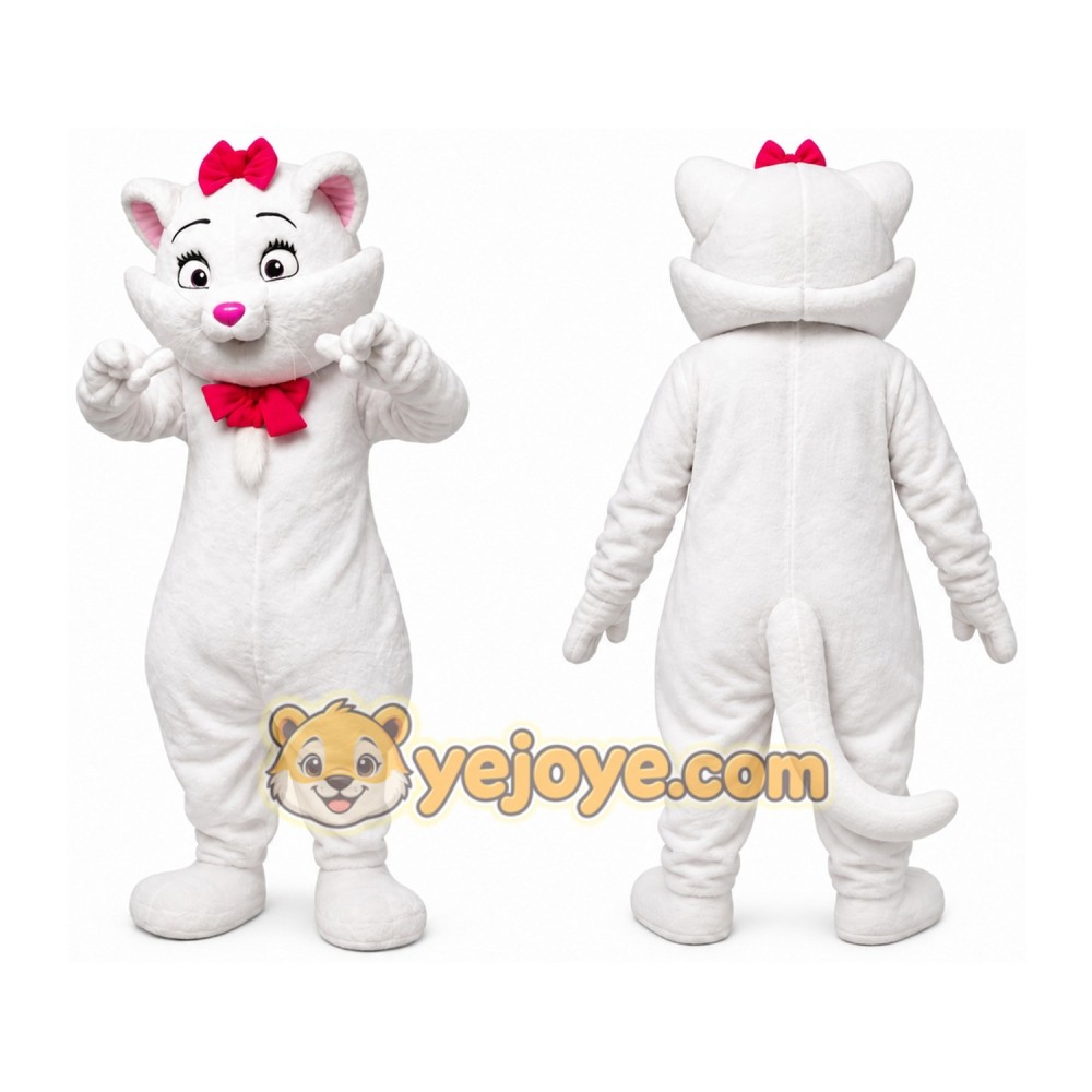Marie Cat Cartoon Mascot Costume Marie Cat Cartoon Mascot Costume