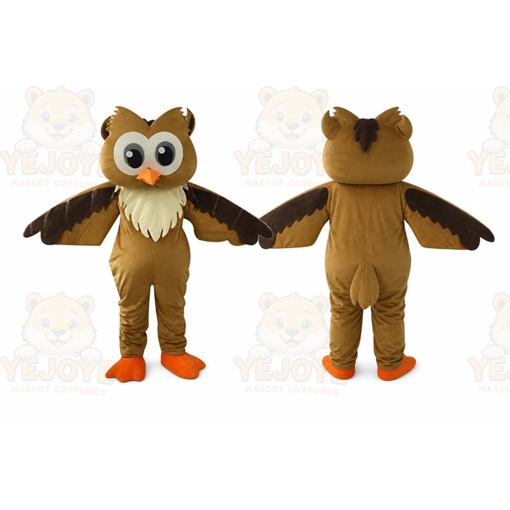 Mascot Costume for Adult Brown Owl