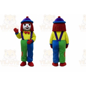 Mascot Costume for Adult Red Hair Clown