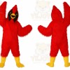 Mascot Red Eagle Bird Mascot Costume