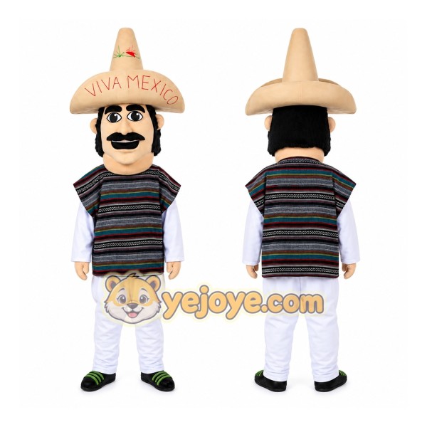 Mexican Mexico Man Indian Mascot Costume