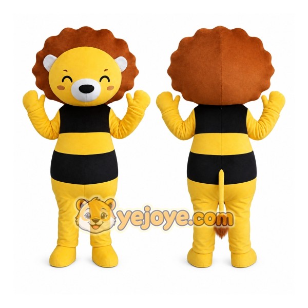 Bee-Themed Lion Mascot Costume