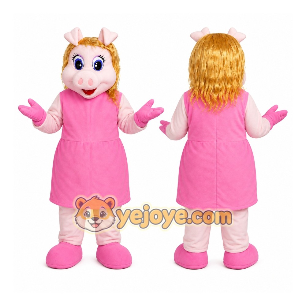 Miss Piggy Mascot Costume