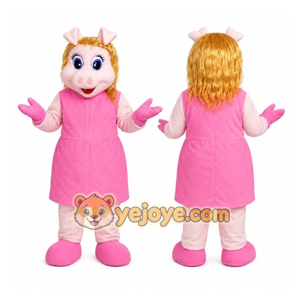 Miss Piggy Mascot Costume