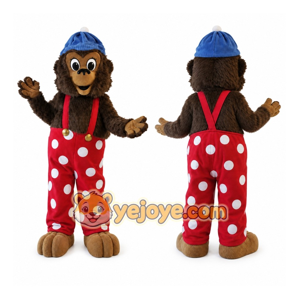 Brown Monkey Mascot Costume Brown Monkey Mascot Costume