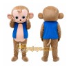 Monkey Mascot Costume with Blue Jacket Monkey Mascot Costume with Blue Jacket