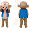 Monkey Mascot Costume with Blue Jacket