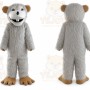 Mouse Gray Cartoon Mascot Costume