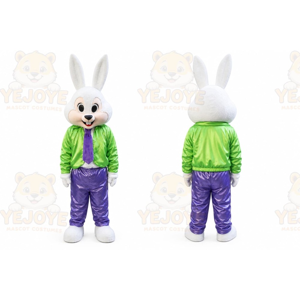 Mr Easter Bunny Mascot Costume Cartoon Character