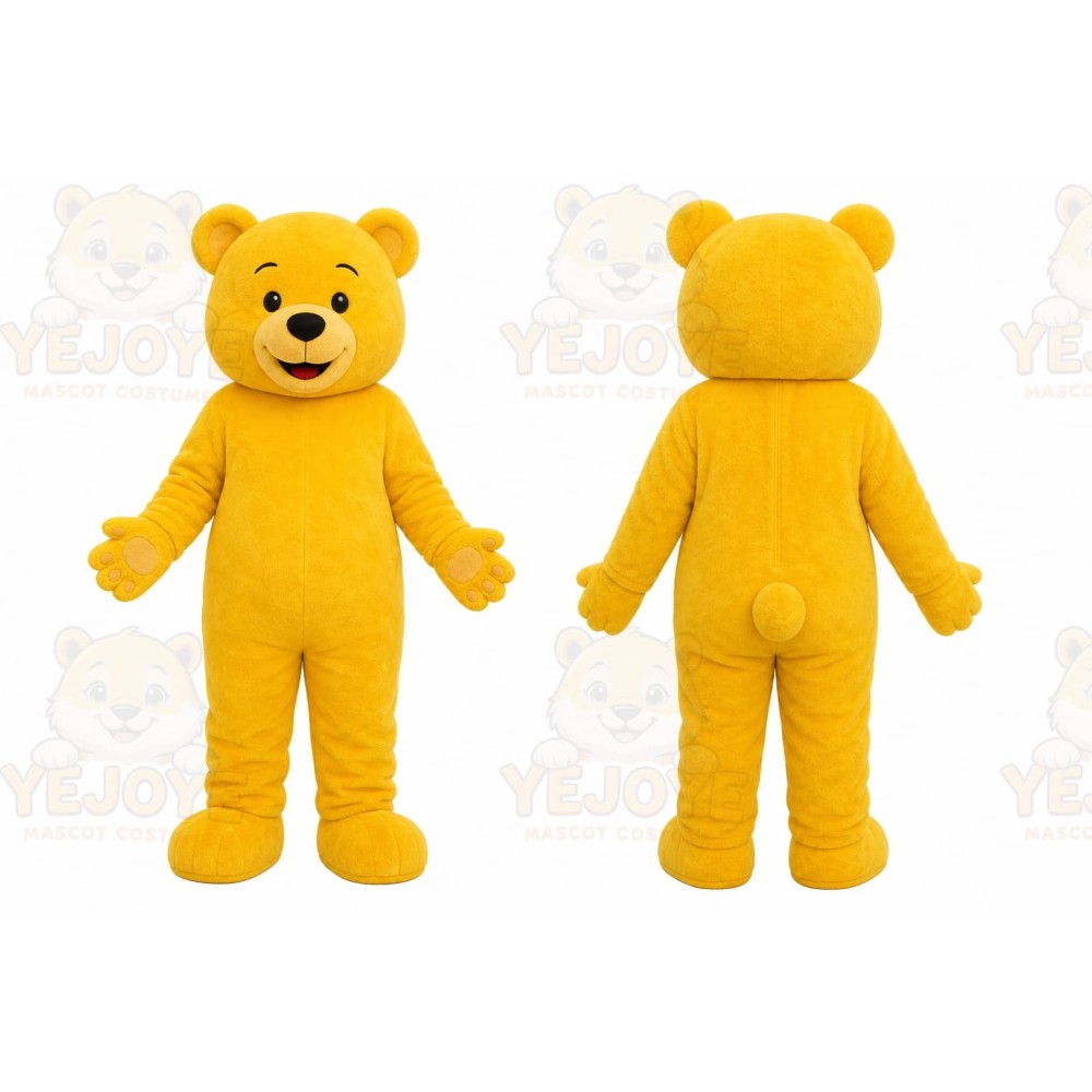 Bear Yellow Mascot Costume