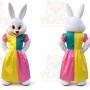 Mrs Easter Bunny Rabbit Mascot Costume
