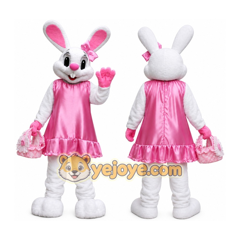 Mrs. Bunny with an Easter basket Mascot Costumes Mrs. Bunny with an Easter basket Mascot Costumes