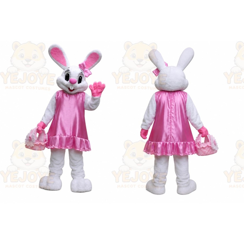 Mrs. Bunny with an Easter basket Mascot Costumes