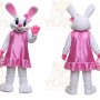 Mrs. Bunny with an Easter basket Mascot Costumes