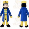 Bearded Captain Mascot Costume Adult Captain Mascot