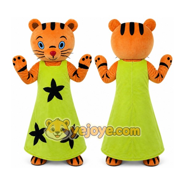 New Revised Version Special Frank Tiger Girl Mascot Costume