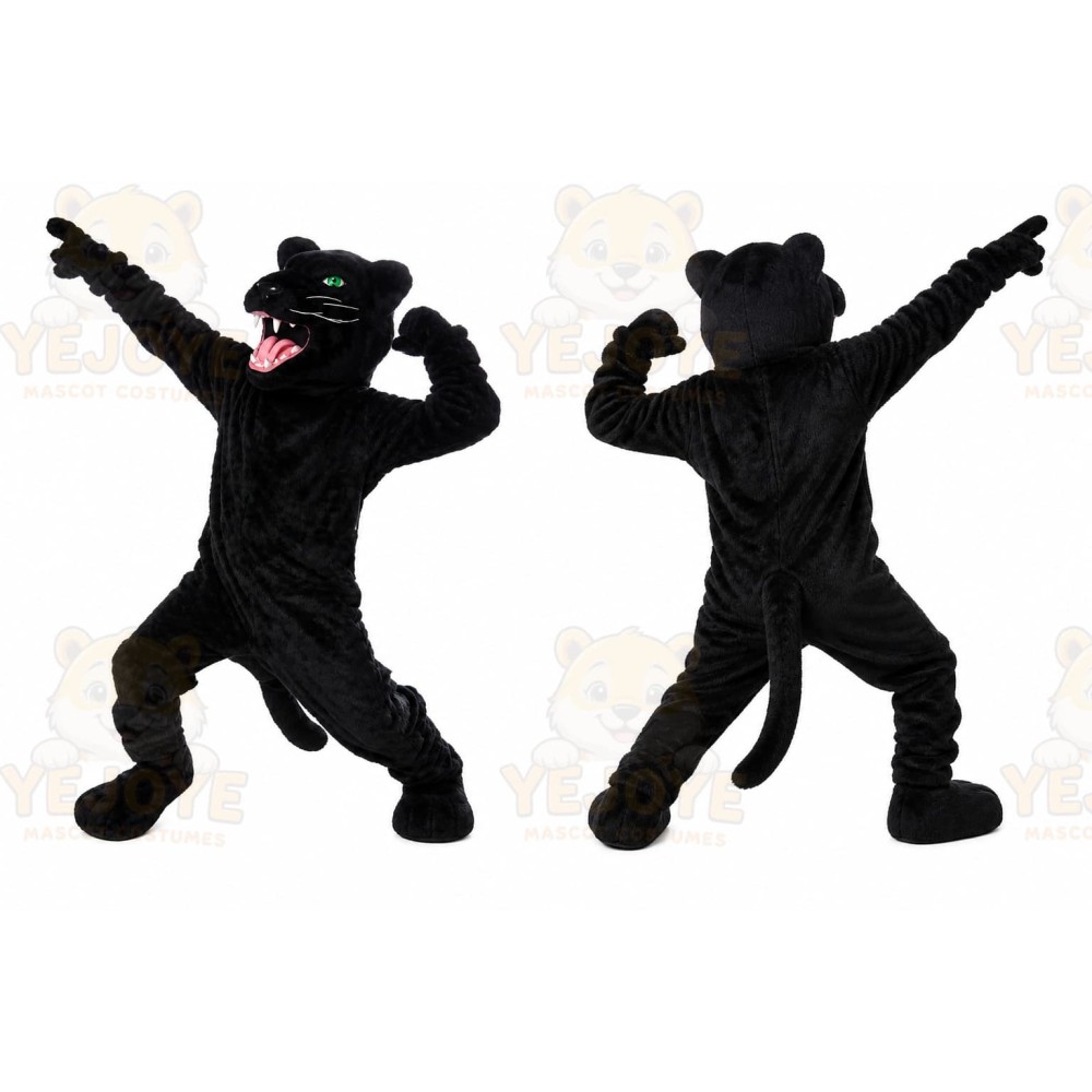 New Wild Black Panther Mascot Costume