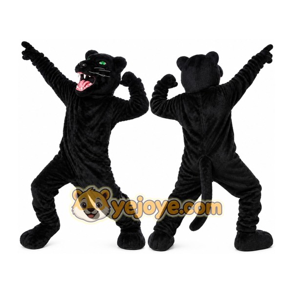 New Wild Black Panther Mascot Costume
