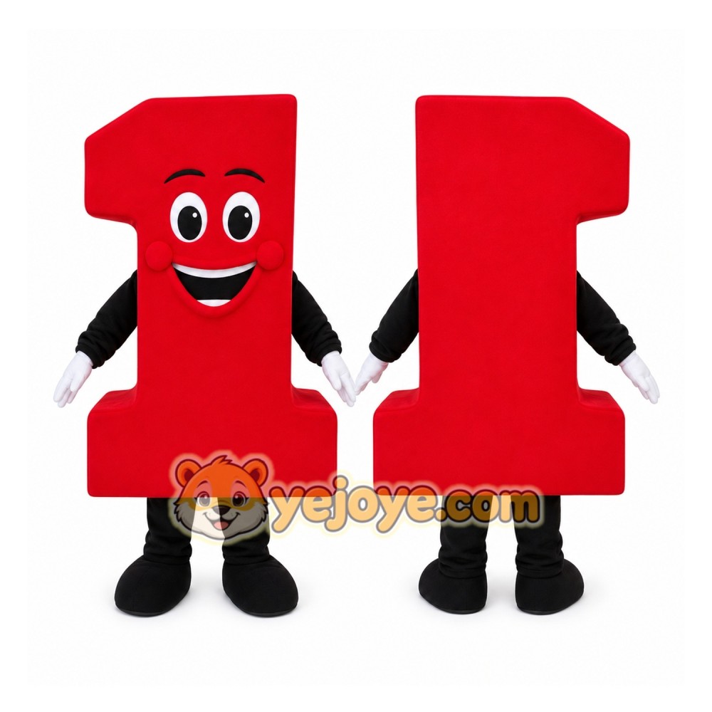 Number 1 Mascot Costume No.1 Number 1 Mascot Costume No.1