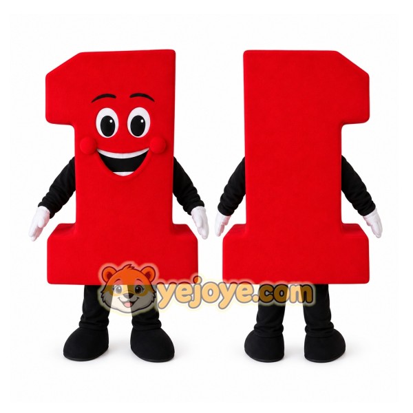 Number 1 Mascot Costume