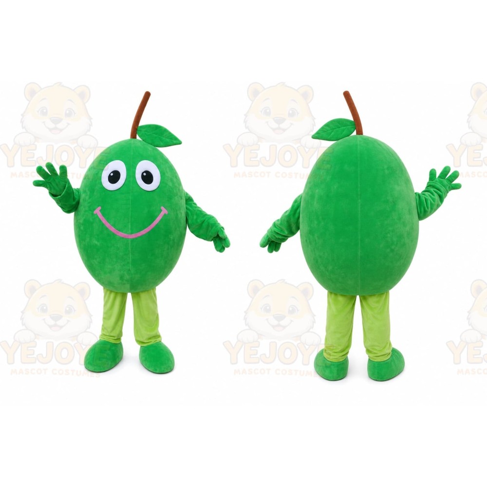 Olive Mascot Costume Green Olive